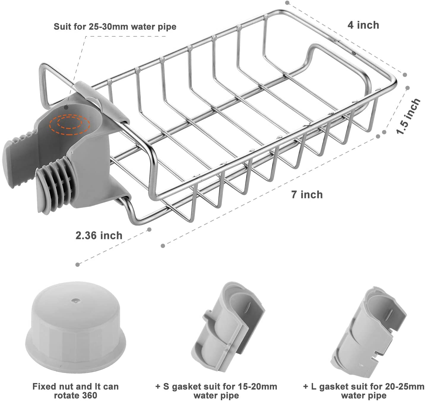 Stainless Steel Faucet Storage Racks