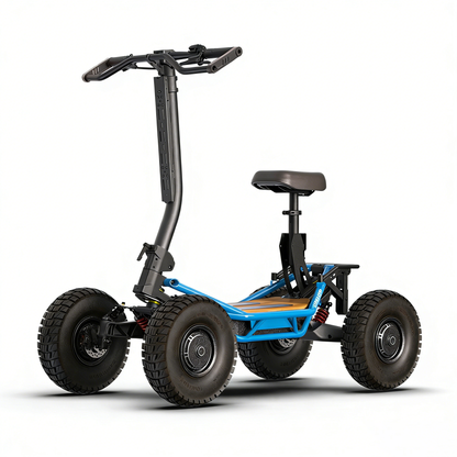 All Terrain 4WD Scooter with Foldable Saddle