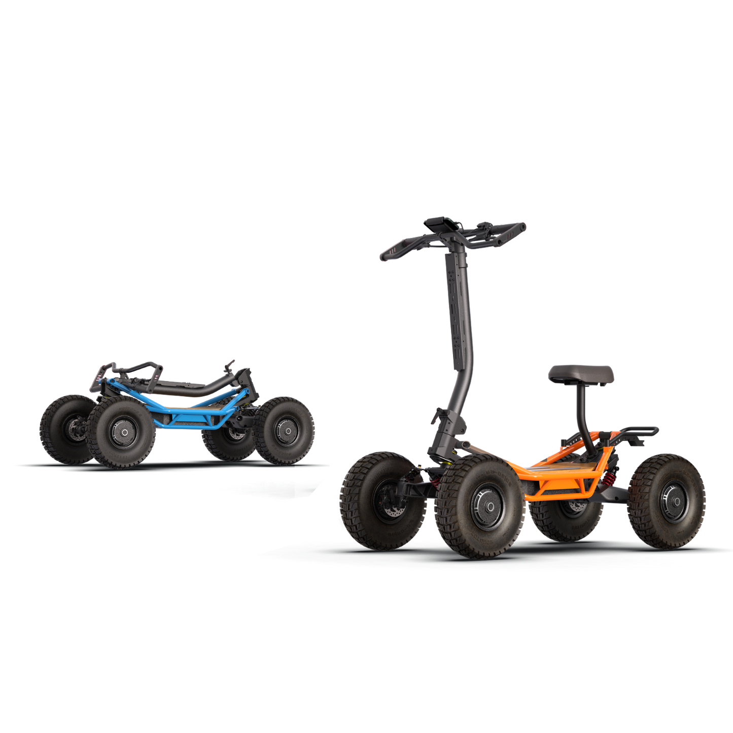 All Terrain 4WD Scooter with Foldable Saddle