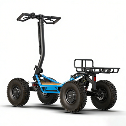 All Terrain 4WD Scooter with Foldable Saddle