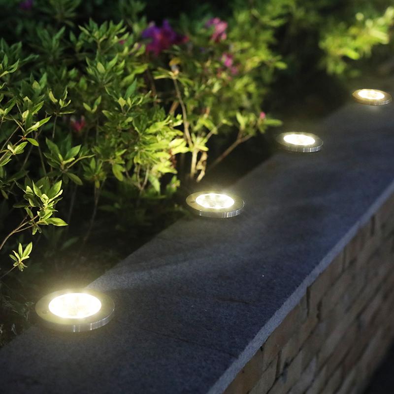 8LED Solar Powered In-Ground Lights (4 piece)