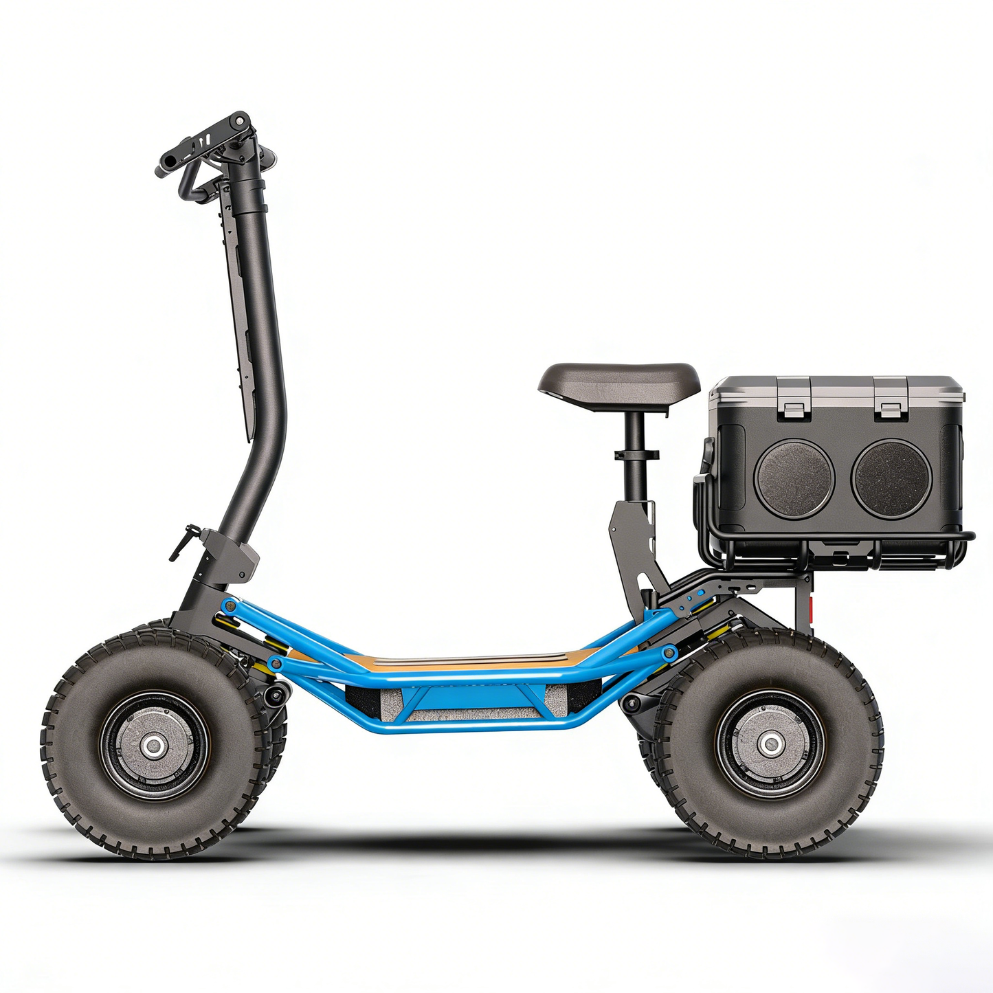 All Terrain 4WD Scooter with Foldable Saddle