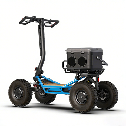 All Terrain 4WD Scooter with Foldable Saddle