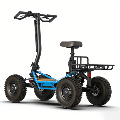 All Terrain 4WD Scooter with Foldable Saddle